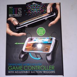 ByTech Moble Phone Game Controller Expandable Holder W/ Adjustable Suction Triggers - New, Unopened