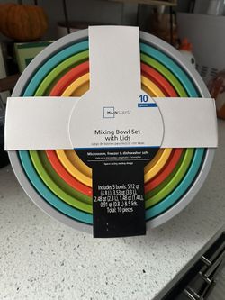 Mixing Bowl Set With Lids 