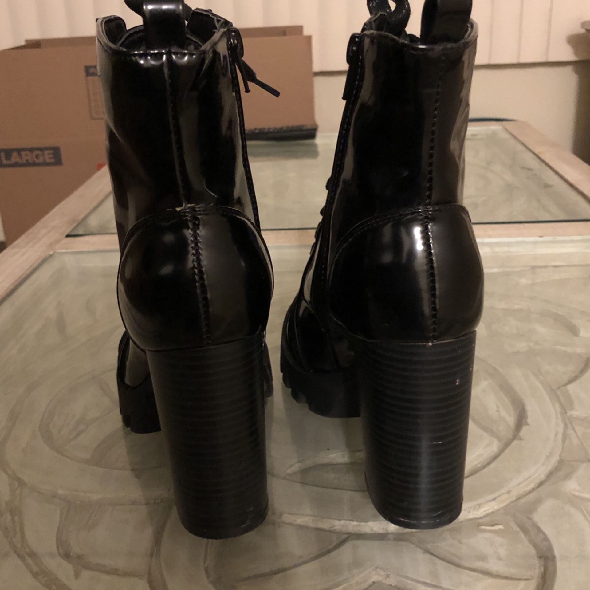 Combat Boots With Heel