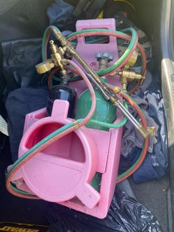 Oxy-Acetylene Torch Kit with Tanks and Cart