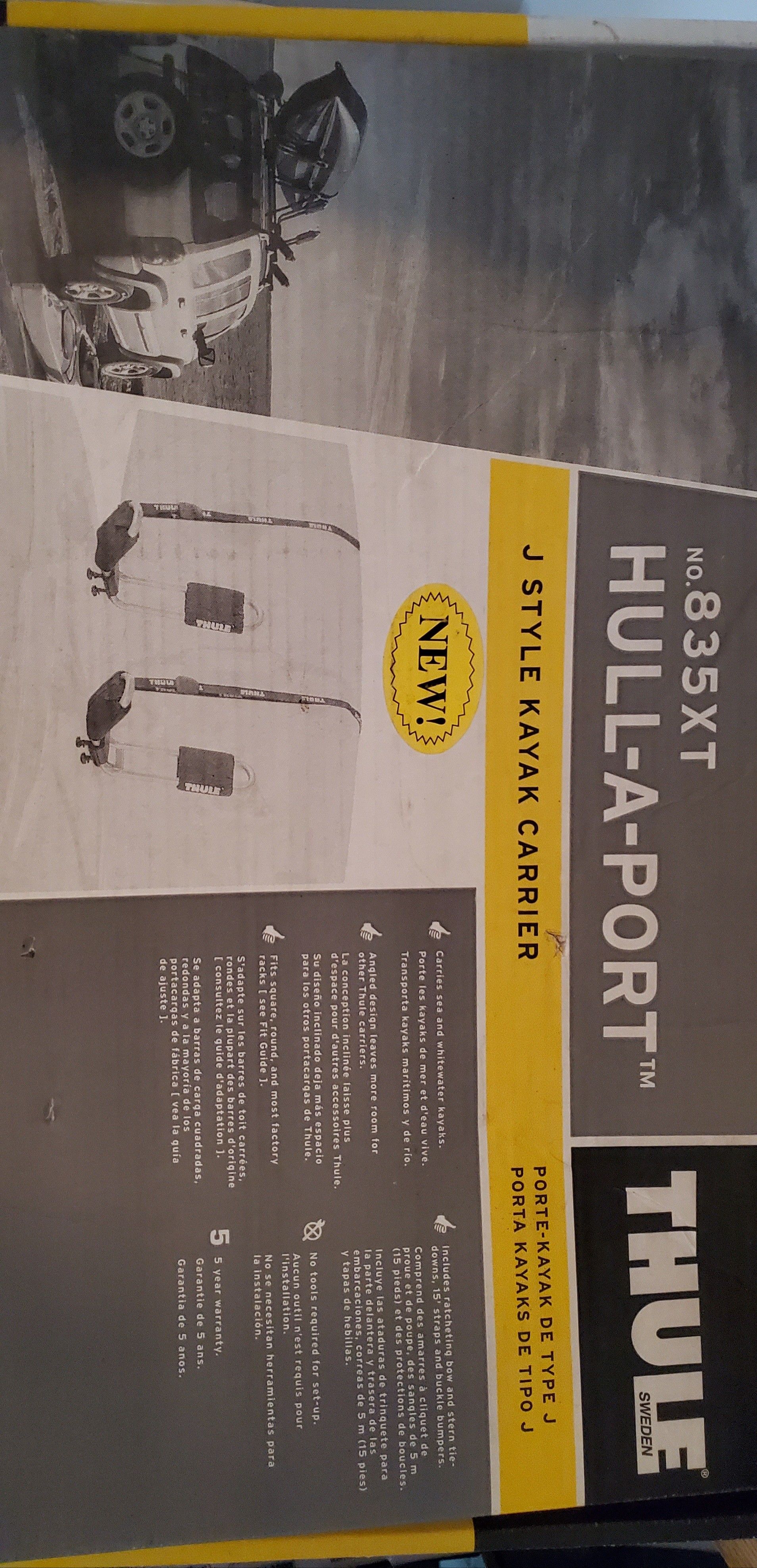 Thule Hull-A-Port Kayak rack 835XT J Style