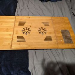 Adjustable Laptop Table With Fans 