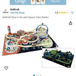 Kid craft / Glow In The Dark Space Train Set. New In Box