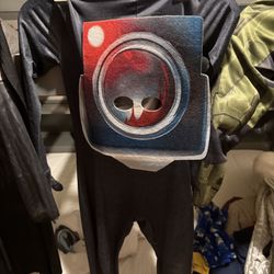 Skibidi Camera Man Halloween Costume Youth Sm-Med