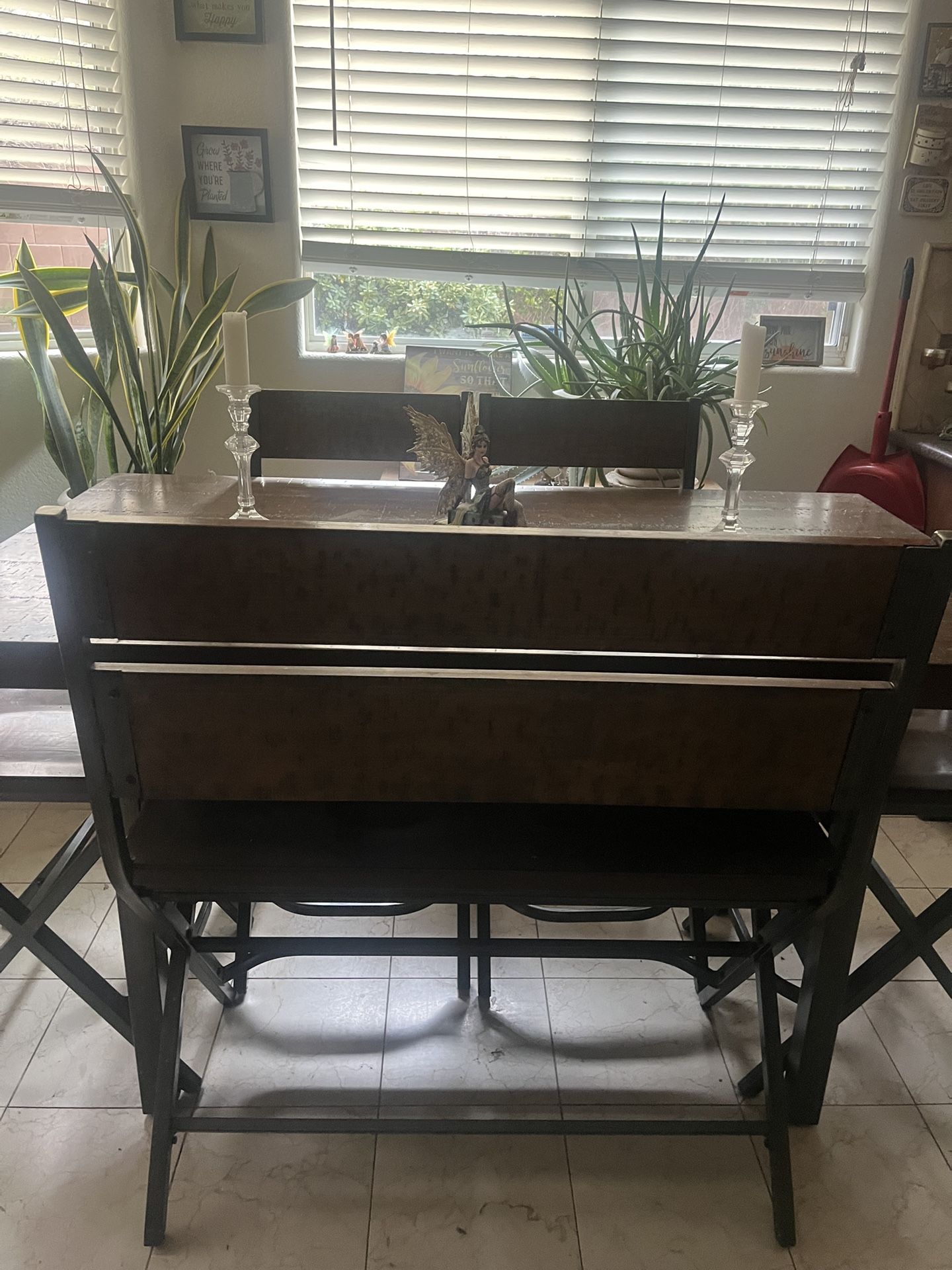 High Dining Room Table & Chairs