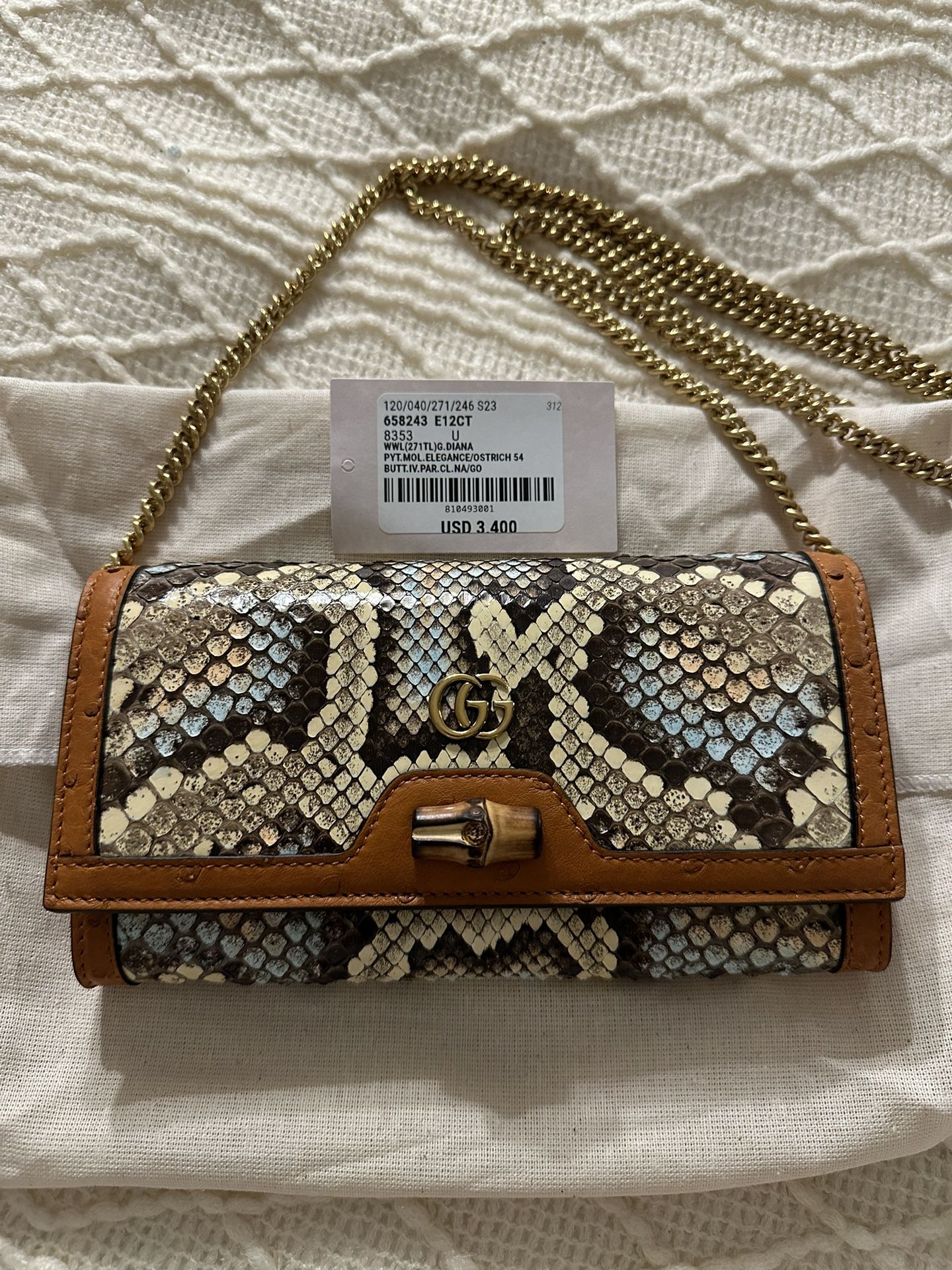 New Gucci Python Bag