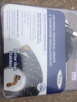Dishwasher installation kit. Half price