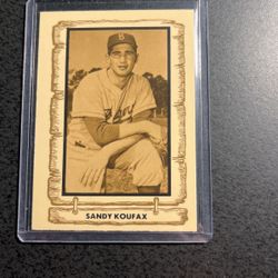 Sandy Koufax Baseball Legends Card