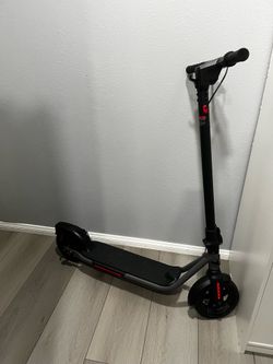 Black electric scooter
