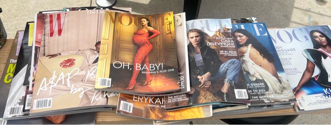 Box of magazines