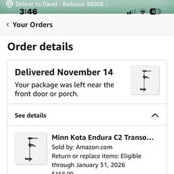 Minn Kota Endura C2 Transom Mount Electric Trolling Motor