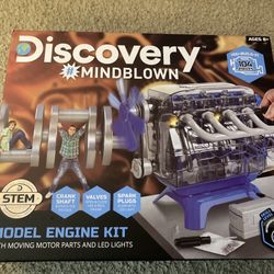 NewDiscovery #Mindblown Model Engine Kit, with Moving Parts and Lights - $10