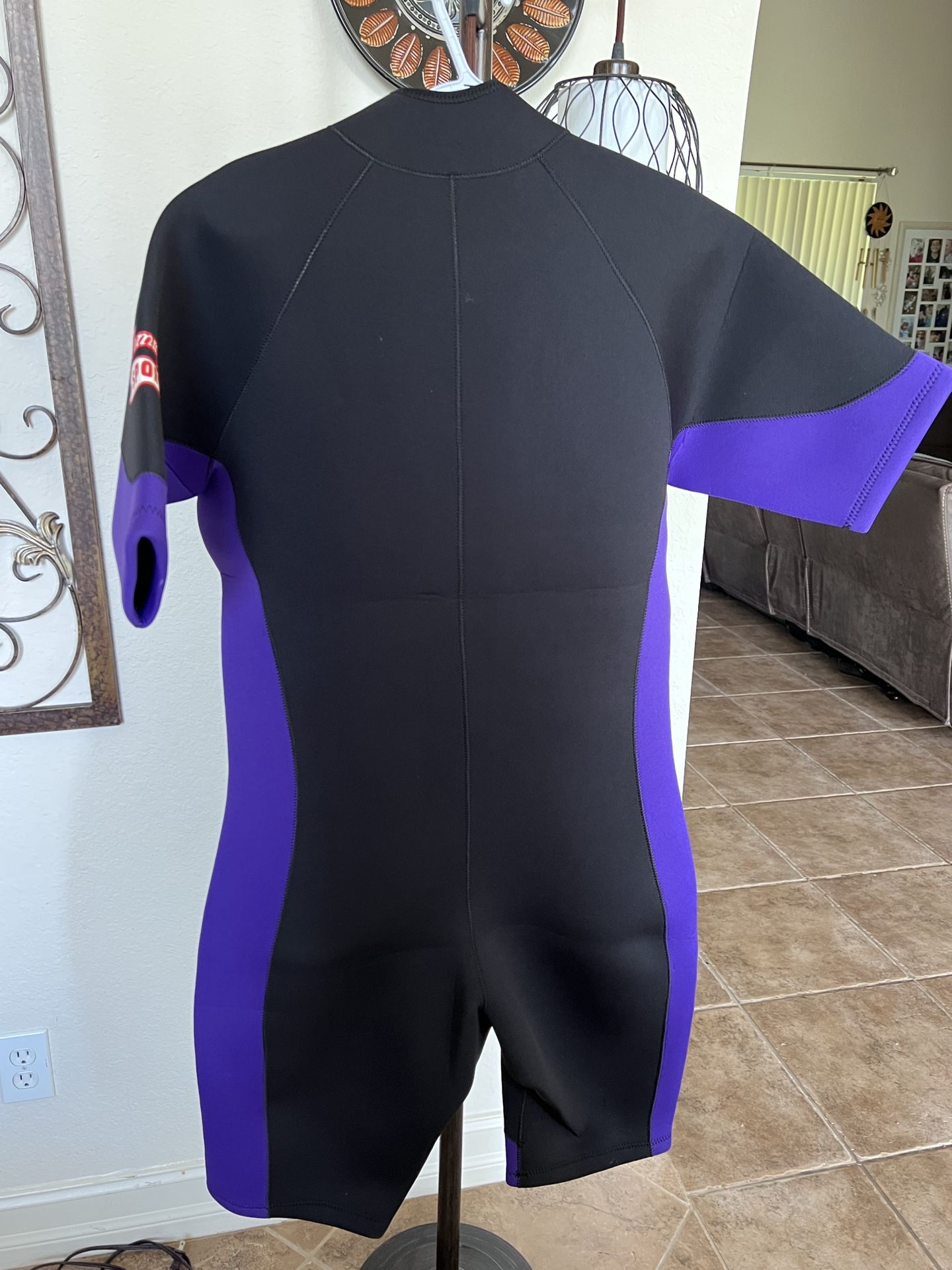 Tommy D Sports Wetsuit Shorty Wet Suit Womens Black/purple