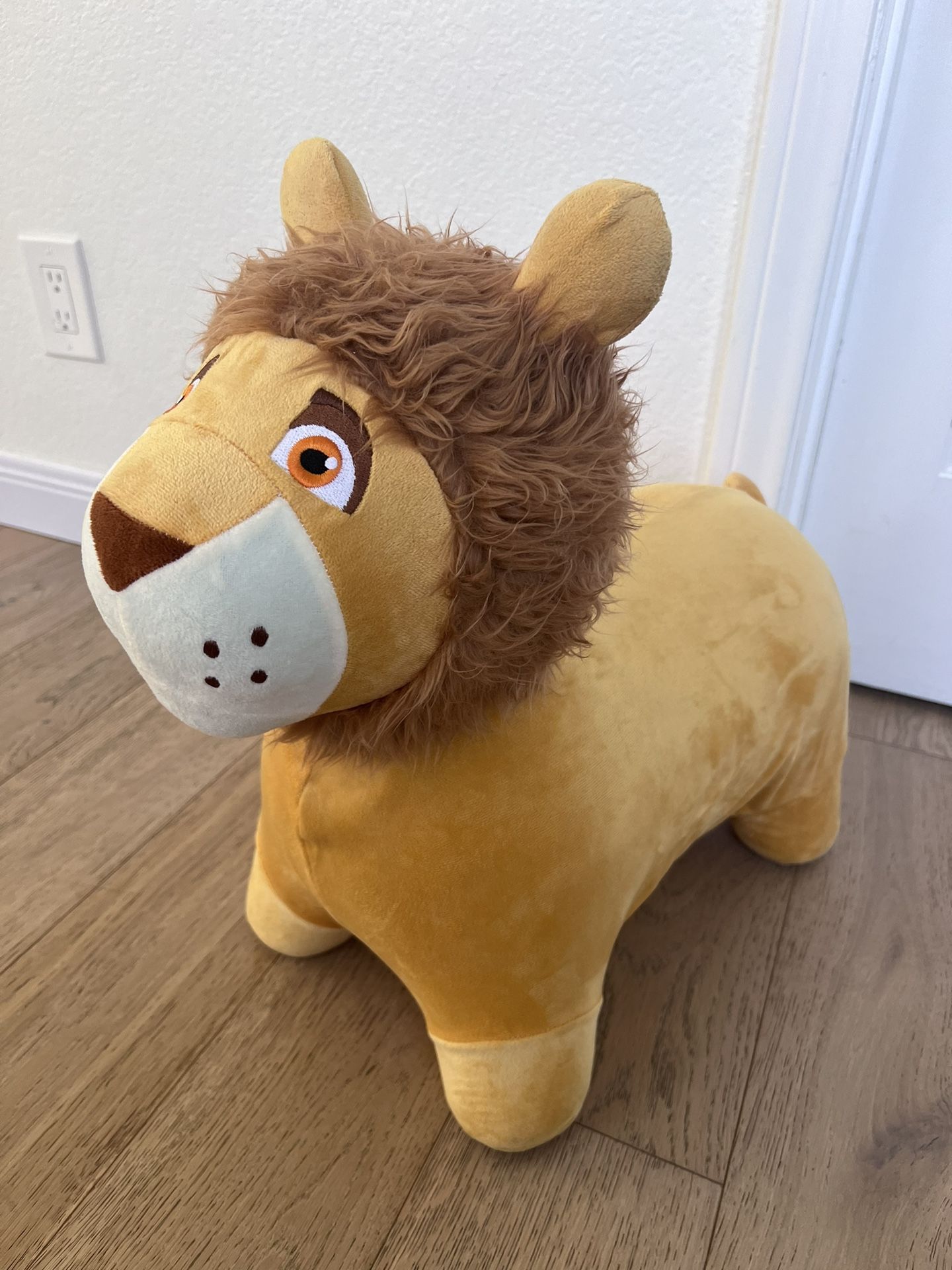 Inflatable Plush Animal Bouncing Ride On Toy (Lion)