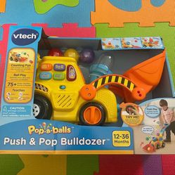 Push And Pop Bulldozer Toy