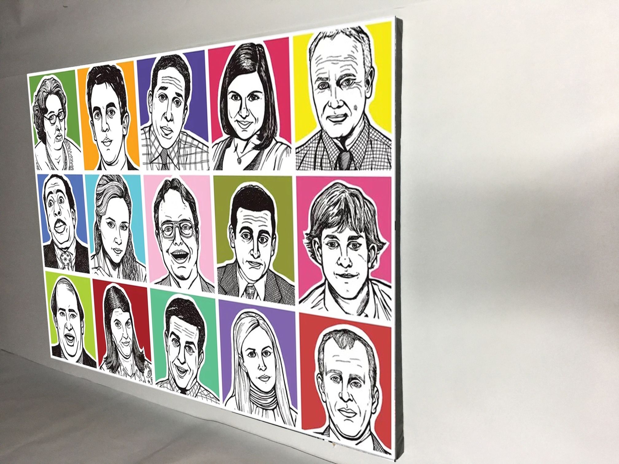 Canvas wall decoration 30”x42”. Brand new we can make it in different sizes, from 4.5”x4.5” to 30”x66”, Wood frame and sprayed with glossy clear coat,All Products : American Fashion Style Bags On Sale