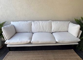 Floyd White Fabric 3+ Seater Sofa