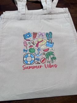 Summer vibes tote bag