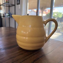 Small Yellow Bauer Pottery Pitcher 