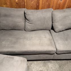 Small Couch With Leg Ottoman $20 Obo