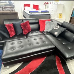COMFY NEW IBIZA SECTIONAL SOFA AND OTTOMAN SET ON SALE ONLY $699. IN STOCK SAME DAY DELIVERY 🚚 EASY FINANCING 