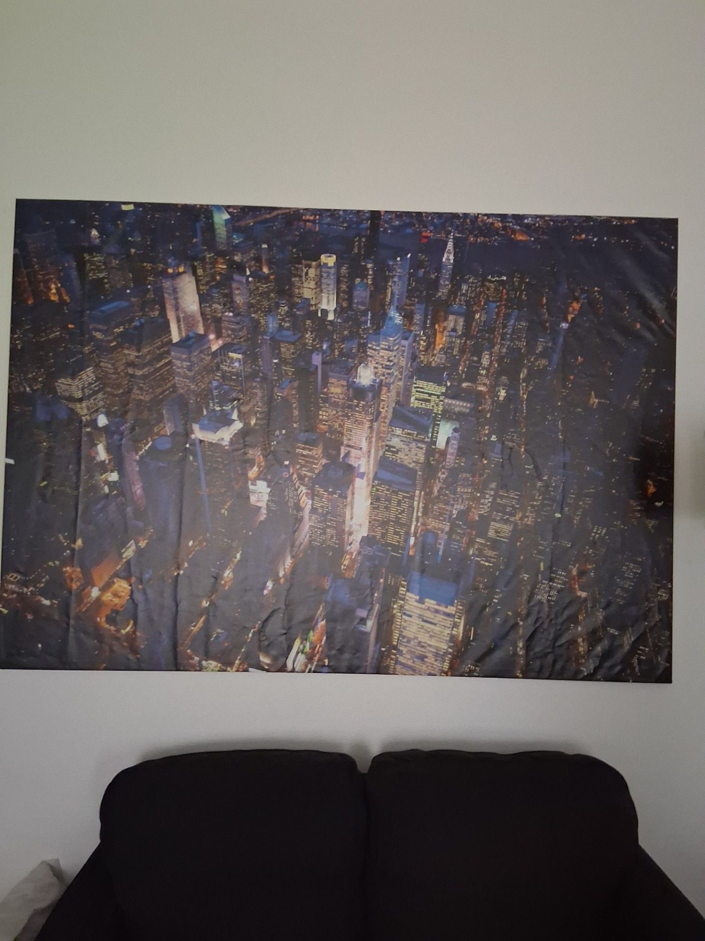 Newyork city at night canvas from ikea