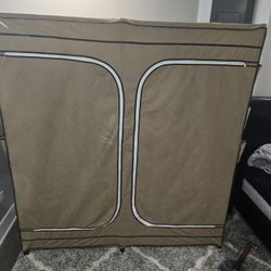 Wardrobe Stand With Material Cover