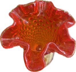 Glass Vase Red and green Cased Glass Bud Vase Elegant Decor