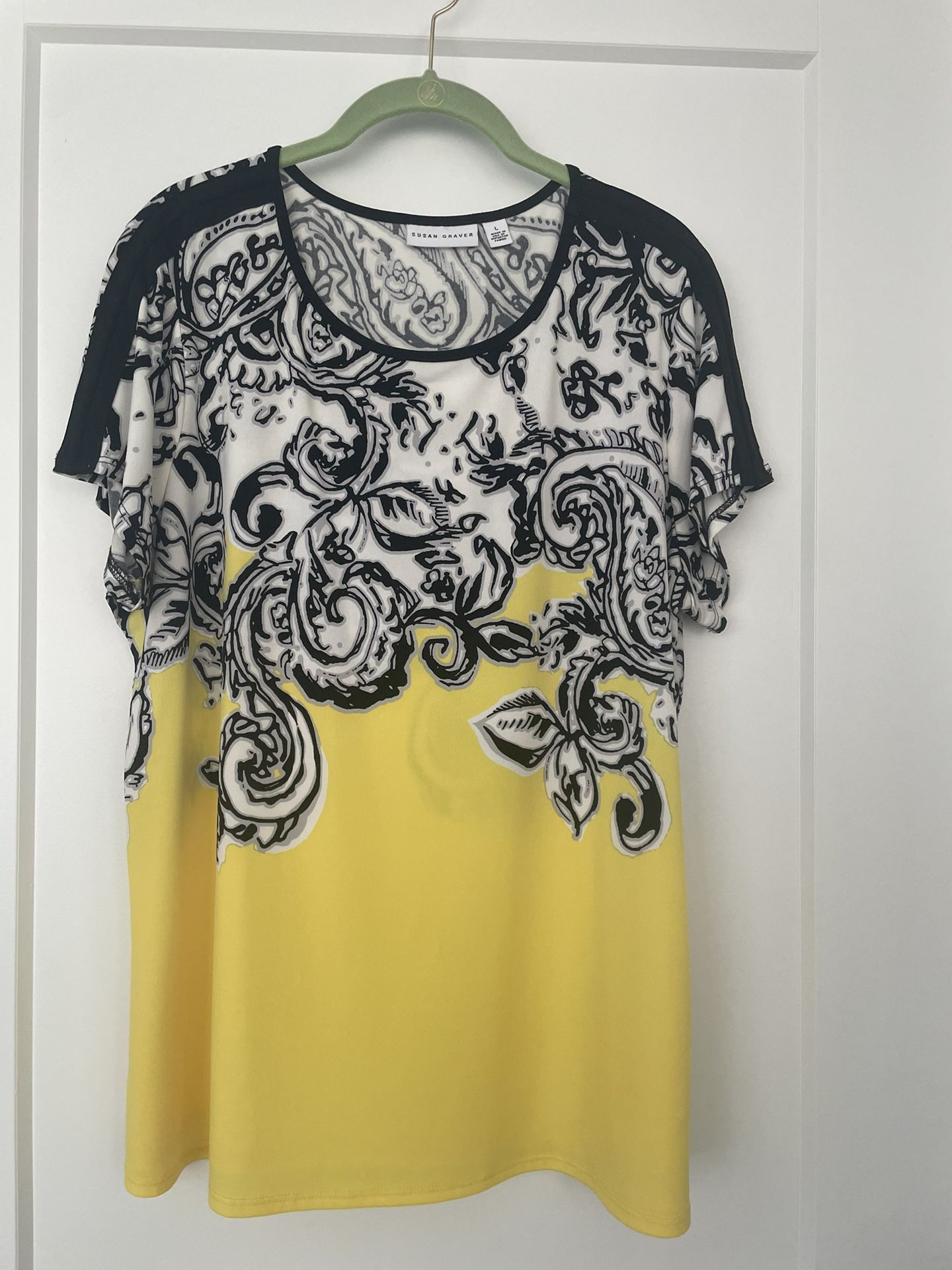 Susan Graver Paisley Top