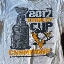 2017 Pittsburgh Penguins Large Stanley Cup Champs Shirt