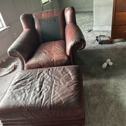 Nice Chair With Matching Ottoman 