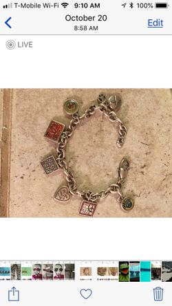 Brighton Peace Charm Bracelet