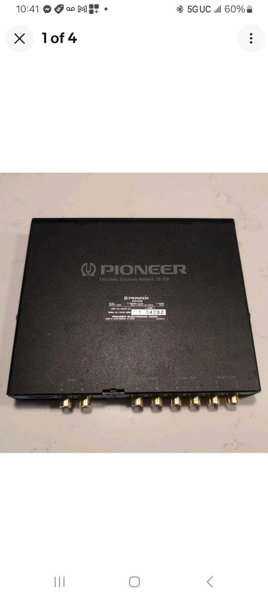 Pioneer Cd-635 Crossover Missing Cables