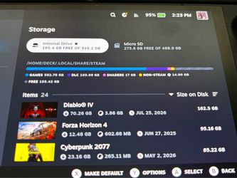 OLED Steam deck w/ 1tb ssd and 512GB micro ssd