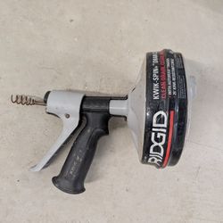 RIDGID Kwik-Spin+ Drain Cleaner – WORKS (Missing Crank Handle)
