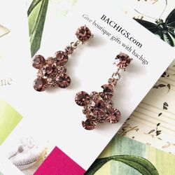 Purple Cross Pendant Necklace - NEW