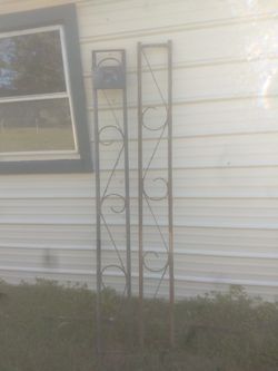 Metal porch post