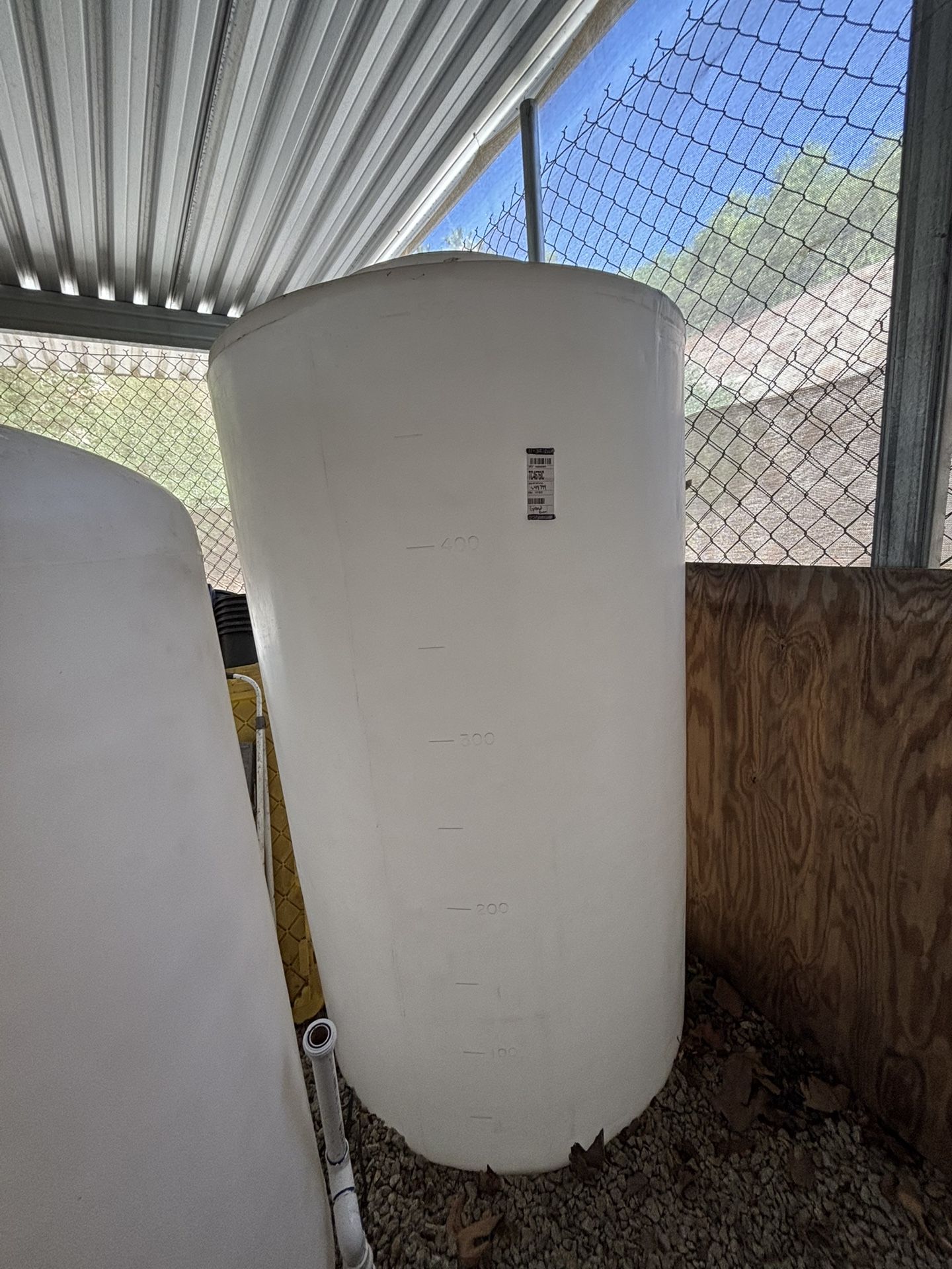 2 500 Gallon Water Reservoirs One Has Never Been Used