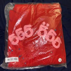 SP5DER RED ANGEL NUMBER HOODIE SIZE SMALL