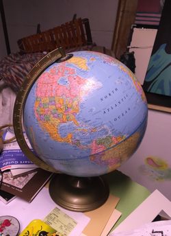 Spinning globe