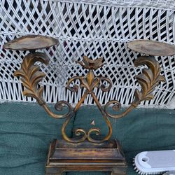 Garden Candle Holder Rusted Old 16” Wide Paid $88 Pick Up Carlsbad 92011