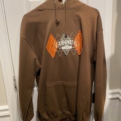 Adult Medium Brown GUINNESS Hooded Sweatshirt