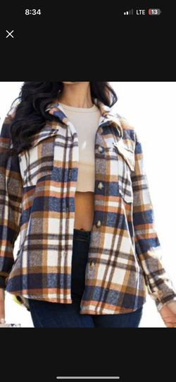 Plaid Jacket With Fur