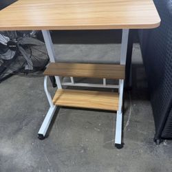 NEW - Portable Desk, Adjustable Rolling Desk