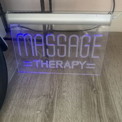 LED Sign Massage Therapy Storefront