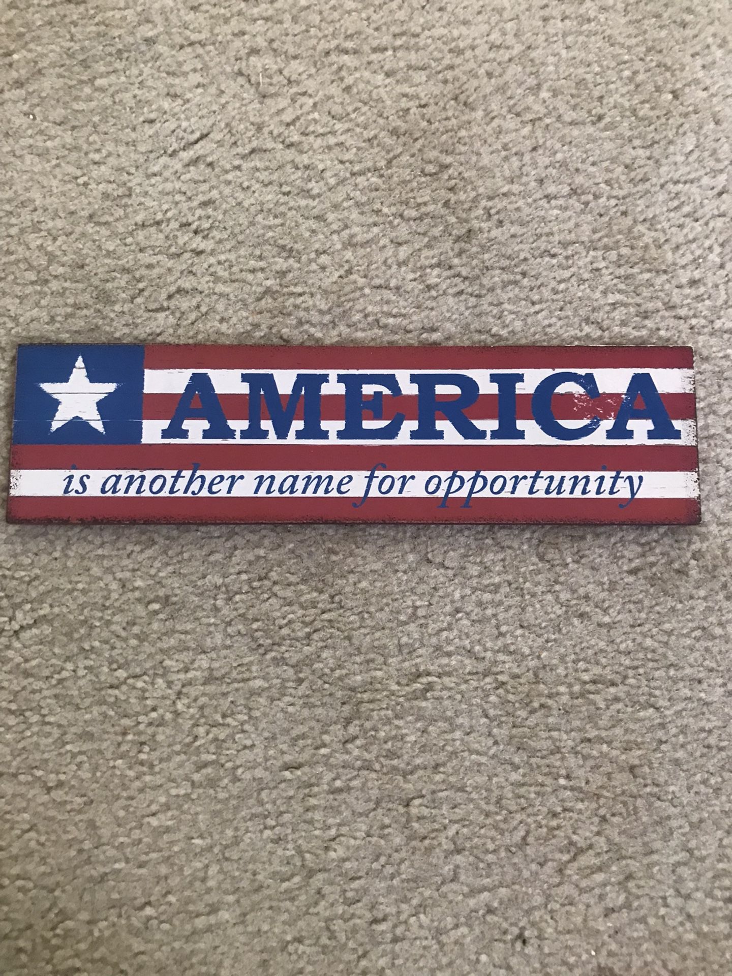 Hangable Decoration with American Sign