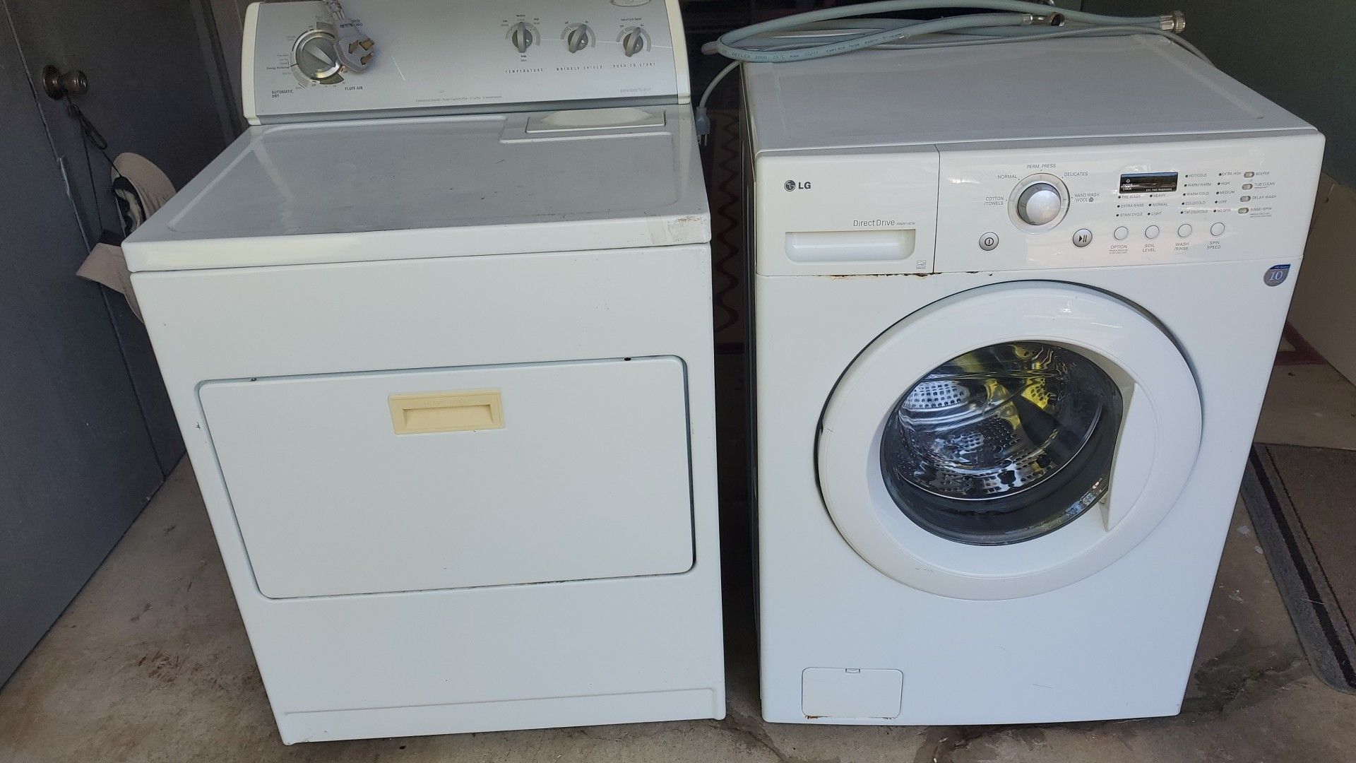LG WASHER and WHIRLPOOL