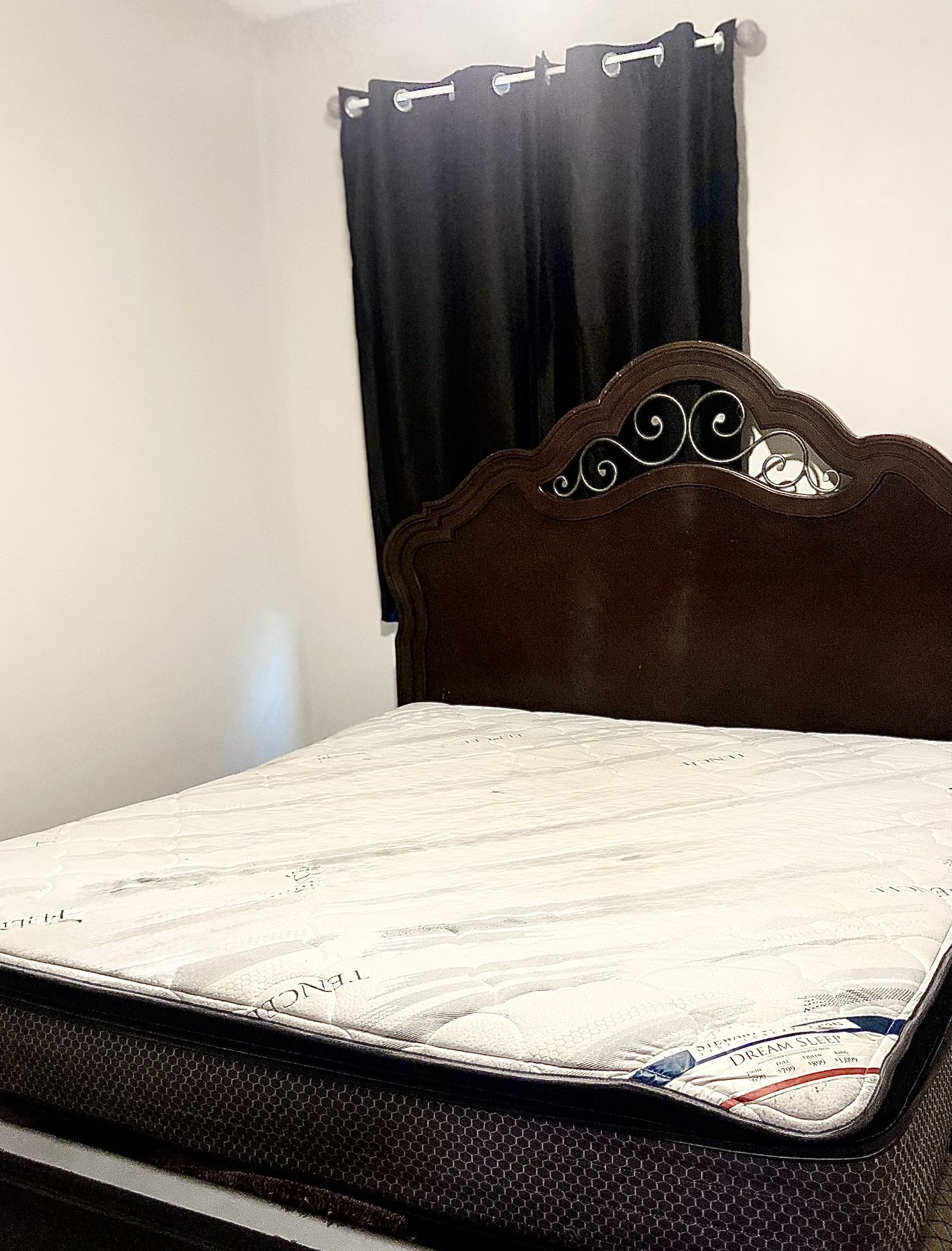 King Size Bed Frame W/ Mattress