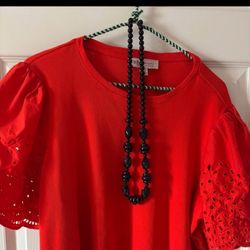 New Red Ladies Top 2x $5