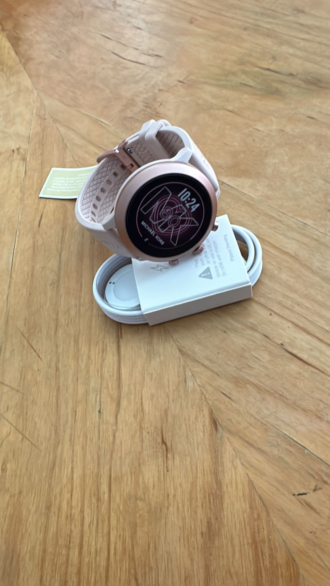 Michael Kors Access Gen 5E MKGO Pink-Tone and Logo Rubber Smartwatch